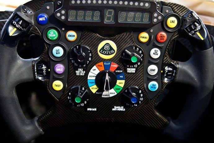 Kimi Raikkonen's Steering Wheel