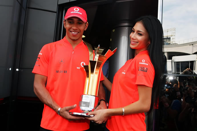 Lewis Hamilton and Nicole Sherzinger